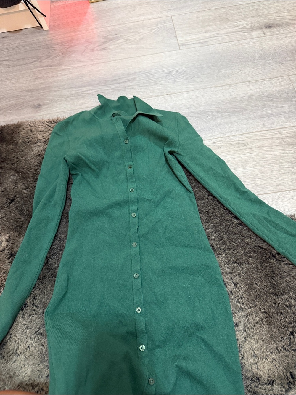 Sunday Best Emerald Green Long Sleeve Button-Down Shirt